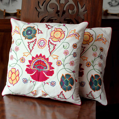 Cotton cushion covers, Eternal Spring (pair)