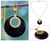 Gold vermeil onyx pendant necklace, 'Skylight' - Gold Vermeil Onyx Necklace jewellery from India thumbail