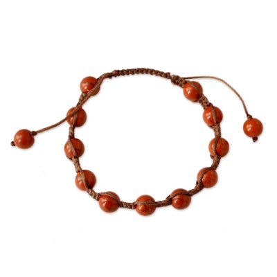 Artisan Crafted Jasper Shamballa Bracelet