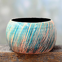 Featured review for Wood bangle bracelet, Peach Breeze