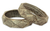 Wood bangle bracelets, 'Vintage Forest' (pair) - Wood Bangle Bracelets Hand Carved in India (Pair)