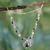 Halskette mit Anhänger aus Zuchtperlen und Lapislazuli - Perlen-Lapislazuli- und Sterling-Silber-Halskette aus Indien