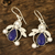 Cultured pearl and lapis lazuli dangle earrings, 'Tropical Fruit' - Pearl and Lapis Lazuli Earrings Sterling Silver Jewelry (image 2b) thumbail