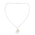 Sterling silver pendant necklace, 'Light of Om' - Sterling Silver Necklace from Yoga Jewellery Collection