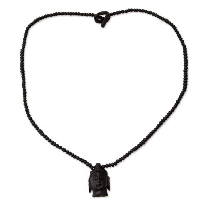 Fair Trade Wood Pendant Necklace