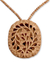Wood flower necklace, 'Elephant Revelations' - Wood flower necklace thumbail
