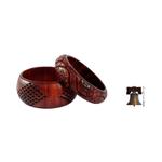 Curated gift set, 'Earth's Beauty' - Handmade Blue and Teal Jute, Wool and Wood Curated Gift Set