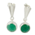 Sterling silver dangle earrings, 'Mumbai Serenade' - Hand Made Sterling Silver and Onyx Earrings (image 2a) thumbail