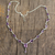 Amethyst Y-necklace, 'Precious Tears' - Amethyst Sterling Silver Y Necklace from India thumbail