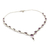 Amethyst Y-necklace, 'Precious Tears' - Amethyst Sterling Silver Y Necklace from India