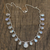 Collar de piedra lunar arcoíris - Collar de plata esterlina con joyería de piedra lunar hecha a mano