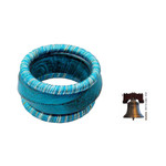 Wood bangle bracelets, 'Sky over Sikkim' (set of 3) - Mango Wood Bangle Bracelets from India (Set of 3)