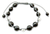 Onyx Shambhala-style bracelet, 'Moonlight Prayer' - Artisan Crafted Onyx and Silver Shambhala-style Bracelet