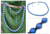 Chalcedony Shambhala-style necklace, 'Spirit of Peace' - Shambhala-style Cotton and Chalcedony Beaded Necklace thumbail