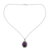 Sterling silver pendant necklace, 'Splendor' - Women's Sterling Silver Necklace Composite Turquoise Jewelry