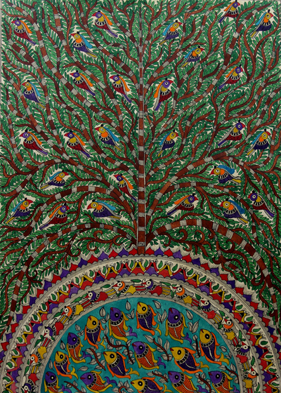 Madhubani painting, Peaceful Coexistence