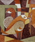 'Happy Coexistence I' - Original Cubist Painting from India (image 2a) thumbail