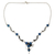 Collar Y de Calcedonia - Collar de calcedonia de plata esterlina joyería hecha a mano