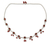 Karneol-Wasserfall-Halskette, „Whispered Desire“ – Halskette aus Sterlingsilber und Karneol aus Indien