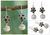 Cultured pearl and garnet flower earrings, 'Mumbai Bloom' - Unique Pearl and Garnet Flower Earrings
