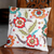 Cushion cover, 'Floral Celebration' - Hand Made Floral Applique Cushion Cover (image 2) thumbail