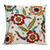 Cushion cover, 'Floral Celebration' - Hand Made Floral Applique Cushion Cover thumbail