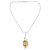 Lemon quartz floral necklace, 'Sweet Nectar' - Lemon quartz floral necklace thumbail