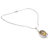 Lemon quartz floral necklace, 'Sweet Nectar' - Lemon quartz floral necklace (image 2b) thumbail