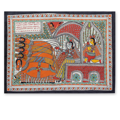 Madhubani painting, The Mahabharata Battle