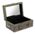 Brass jewelry box, 'Mughal Paradise' - Handmade Repousse Brass Jewelry Box (image 2b) thumbail