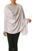 Silk shawl, 'Elegant Taupe' - Silk shawl (image 2a) thumbail