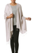 Silk shawl, 'Elegant Taupe' - Silk shawl (image 2b) thumbail
