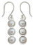 Pendientes colgantes de perlas cultivadas, 'Infinite Beauty' - Pendientes colgantes de perlas cultivadas