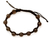Smoky quartz Shambhala-style bracelet, 'Love Universe' - Handcrafted Shambhala-style Bracelet with Smoky Quartz