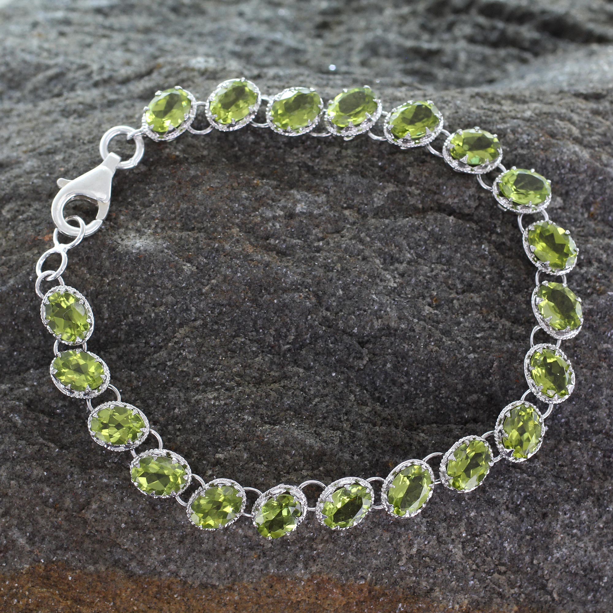 Peridot Gemstone Bracelet w/options - Kimberley Jade - Wire To Fire Artisan  Jewelry
