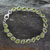 Peridot tennis bracelet, 'Verdant Trail' - Tennis Style Peridot and Sterling Silver Bracelet thumbail