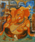 'Happy Ganesha III' - Original Hinduism Painting (image 2a) thumbail