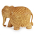 Wood sculpture, 'Majestic Elephant' (4 inch) - Wood Elephant Sculpture Hand Carved in India (4 Inch)