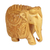 Wood sculpture, 'Majestic Elephant' (5 inch) - 5-Inch Wood Elephant Sculpture Hand Carved in India (image 2a) thumbail
