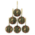 Beaded ornaments, 'Forest Bliss' (set of 6) - Fair Trade Beaded Christmas Ornaments (Set of 6)