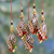 Beaded ornaments, 'Mughal Glam' (set of 5) - Hand Crafted Christmas Ornaments (Set of 5)