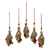 Beaded ornaments, 'Mughal Glam' (set of 5) - Hand Crafted Christmas Ornaments (Set of 5) thumbail