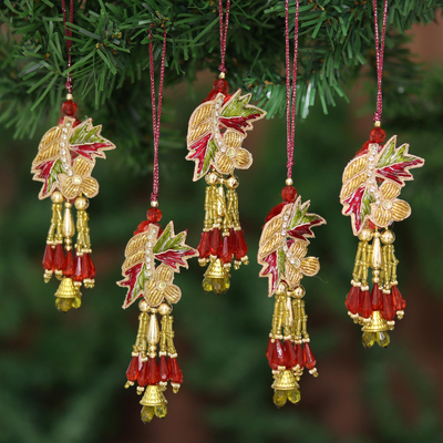 hand beaded christmas ornaments