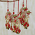 Perlenornamente, (5er-Set) - handgefertigte perlenblumen-weihnachtsornamente (5er-set)