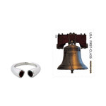 Garnet wrap ring, 'Face to Face' - Garnet wrap ring