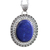 Lapis lazuli pendant necklace, 'Royal Indian Blue' - Lapis Lazuli Necklace Sterling Silver jewellery from India (image 2a) thumbail