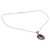 Sterling silver pendant necklace, 'Violet Enigma' - Sterling Silver and Composite Turquoise Pendant Necklace