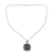 Sterling silver pendant necklace, 'Violet Sunset' - Purple Turquoise Necklace in Sterling Silver thumbail