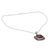 Sterling silver pendant necklace, 'Violet Sunset' - Purple Turquoise Necklace in Sterling Silver (image 2b) thumbail