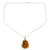 Citrine pendant necklace, 'Jaipur Jazz' - Uncut Citrine Artisan Crafted Necklace Sterling Silver thumbail